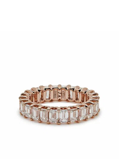 Jewels Aficionado 18kt Rose Gold Diamond Eternity Ring In Pink