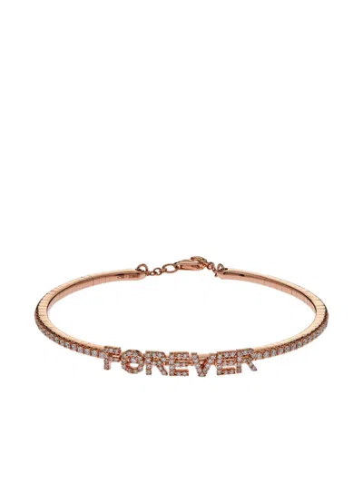 Jewels Aficionado 18kt Rose Gold Forever Diamond Bracelet In ピンク