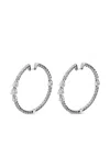 Jewels Aficionado 18kt White Gold Diamond Earrings In Silver