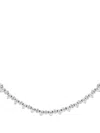 Jewels Aficionado 18kt White Gold Diamond Necklace In 银色