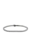 Jewels Aficionado 18kt White Gold Diamond Tennis Bracelet In Silver