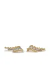 Jewels Aficionado 18kt Yellow Gold Diamond Ear Climbers In Gold