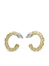 Jewels Aficionado 18kt Yellow Gold Diamond Hoop Earrings In Gold