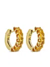 Jewels Aficionado 18kt Yellow Gold Sapphire Earrings In Gold