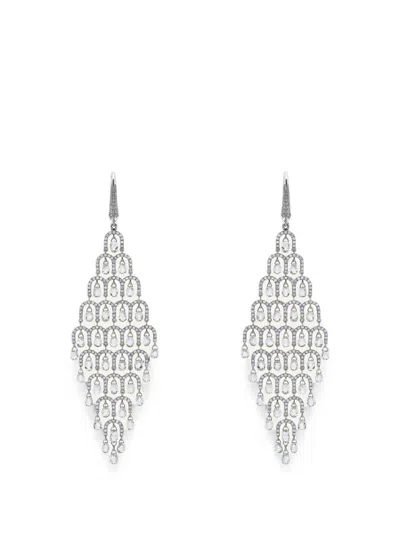 Jewels Aficionado Diamond Chandelier Earrings In Metallic