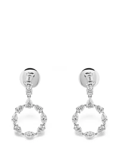 Jewels Aficionado Diamond Cut-out Earrings In Metallic