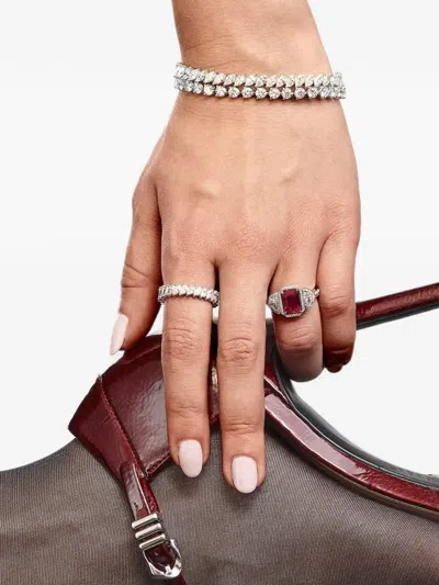 Jewels Aficionado Diamond Ring In Metallic