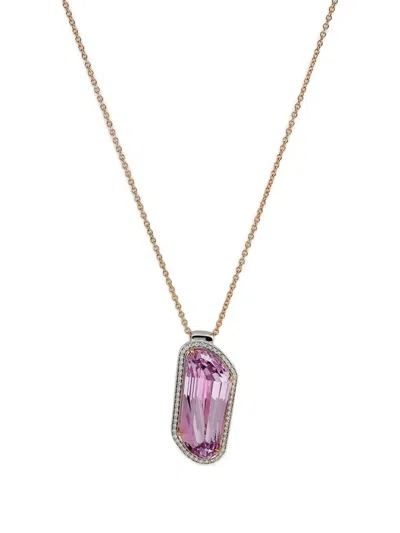 Pre-owned Jewels Aficionado Kunzite-pendant Necklace In Pink