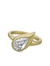 Jewels Aficionado Mini 14k Yellow Gold Mika Diamond Ring In Gold
