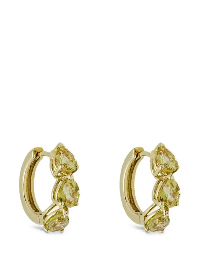 Jewels Aficionado Yellow-sapphire Pear-cut Earrings In Gold