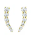 Jewels By Viomo 14k 0.80 Ct. Tw. Diamond Earrings In Multi
