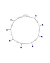 Jewels By Viomo 14k 0.88 Ct. Tw. Diamond & Sapphire By The Yard Dangle Bracelet