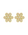 Jewels By Viomo 14k 0.90 Ct. Tw. Diamond Flower Stud Earrings In Gold