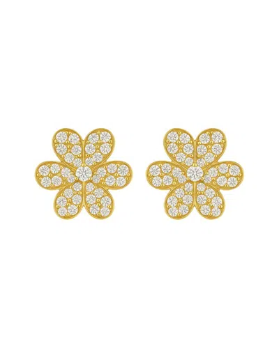 Jewels By Viomo 14k 0.90 Ct. Tw. Diamond Flower Stud Earrings In Gold