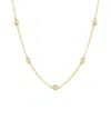 Jewels By Viomo 14k 1.00 Ct. Tw. Diamond By The Yard Necklace