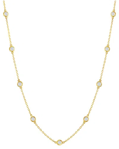 Jewels By Viomo 14k 1.00 Ct. Tw. Diamond By The Yard Necklace In Gold