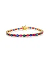 Jewels By Viomo 14k 10.21 Ct. Tw. Gemstone Tennis Bracelet