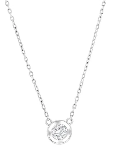 Jewels By Viomo 14k 1.09 Ct. Tw. Diamond Solitaire Pendant In Metallic