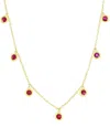 Jewels By Viomo 14k 1.32 Ct. Tw. Ruby By The Yard Necklace