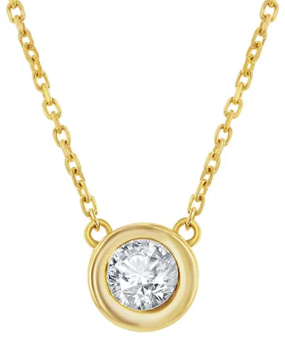 Jewels By Viomo 14k 1.38 Ct. Tw. Diamond Solitaire Pendant In Gold