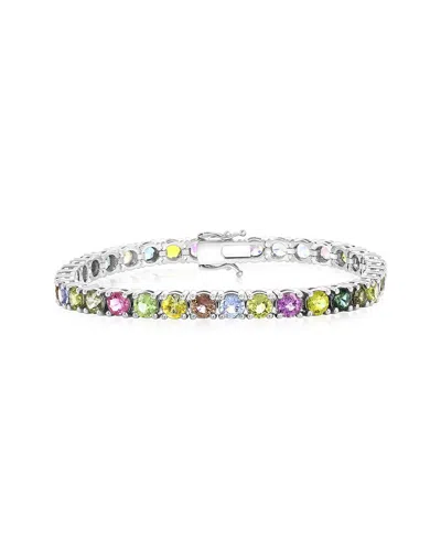 Jewels By Viomo 14k 16.04 Ct. Tw. Sapphire Tennis Bracelet In Metallic