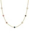 Jewels By Viomo 14k 2.50 Ct. Tw. Sapphire Necklace In Gold