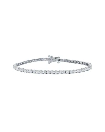 Jewels By Viomo 14k 3.00 Ct. Tw. Diamond Tennis Bracelet In Silver