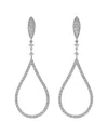 Jewels By Viomo 14k 3.01 Ct. Tw. Diamond Dangle Earrings In Gray