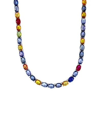 JEWELS BY VIOMO JEWELS BY VIOMO 14K 50.27 CT. TW. SAPPHIRE NECKLACE