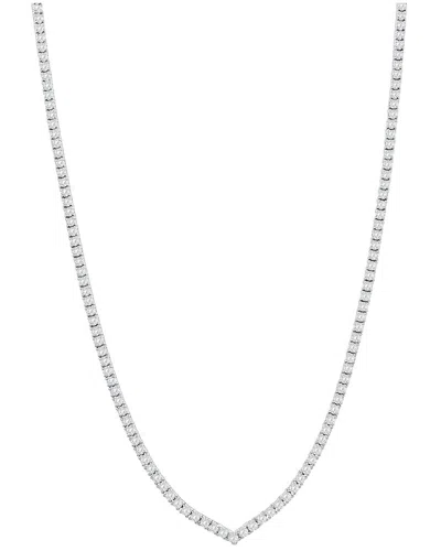 Jewels By Viomo 14k 7.56 Ct. Tw. Diamond Tennis Necklace In Metallic