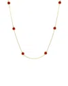 Jewels By Viomo 18k 3.60 Ct. Tw. Ruby By The Yard Necklace