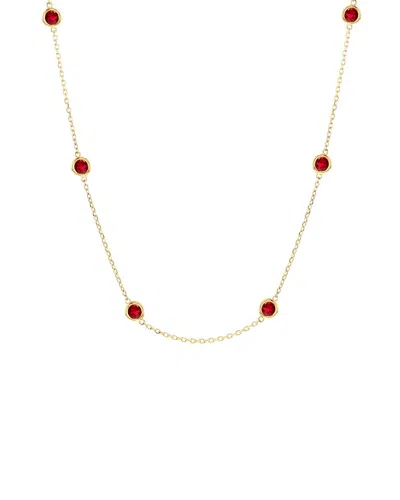 JEWELS BY VIOMO JEWELS BY VIOMO 18K 3.60 CT. TW. RUBY BY THE YARD NECKLACE