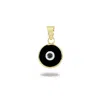 Jewelsty Fine Jewelry Women's Black Evil Eye Pendant / Your Lucky Charm