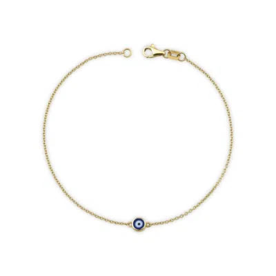 Jewelsty Fine Jewelry Women's Gold / Blue Navy Blue Evil Eye Bracelet
