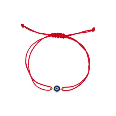 Jewelsty Fine Jewelry Women's Gold / Blue Navy Blue Evil Eye Rope Bracelet
