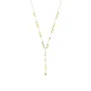 Jewelsty Fine Jewelry Women's Gold Dangle Disc Lariat Necklace