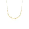 Jewelsty Fine Jewelry Women's Gold Dangle Disc Layering Necklace