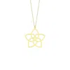 Jewelsty Fine Jewelry Women's Gold Rose Of Venus Necklace