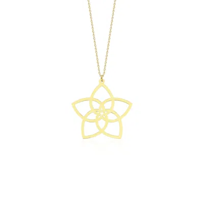 Jewelsty Fine Jewelry Women's Gold Rose Of Venus Necklace