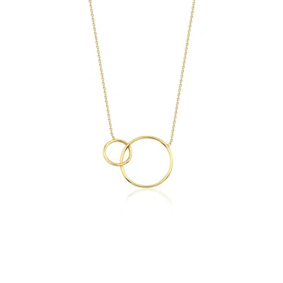 Jewelsty Fine Jewelry Women's Solid Gold Interlocking Necklace