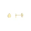 Jewelsty Fine Jewelry Women's Solid Gold Mini Raindrop Studs