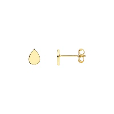 Jewelsty Fine Jewelry Women's Solid Gold Mini Raindrop Studs