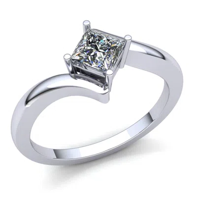 Pre-owned Jewelwesell 1/4ct Princess Cut Diamond Ladies Solitaire Anniversary Engagement Ring 10k Gold