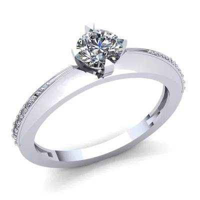 Pre-owned Jewelwesell 1.5ct Round Cut Diamond Ladies Solitaire Anniversary Engagement Ring 18k Gold