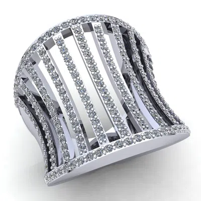 Pre-owned Jewelwesell 1.5ctw Round Brilliant Cut Diamond Ladies Accent Fancy Engagement Ring 10k Gold