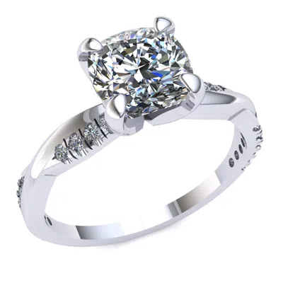 Pre-owned Jewelwesell Genuine 0.75ct Princess Diamond Bridal Solitaire Bridal Engagement Ring 10k Gold