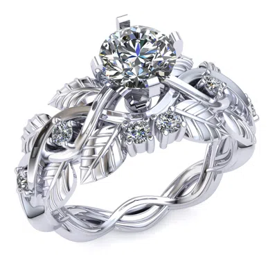 Pre-owned Jewelwesell Natural 0.75ct Round Diamond Unique Solitaire Bridal Engagement Ring 14k Gold