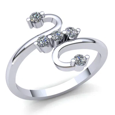 Pre-owned Jewelwesell Natural 1.5ct Round Cut Diamond Ladies For Her Anniversary Wedding Band 18k Gold