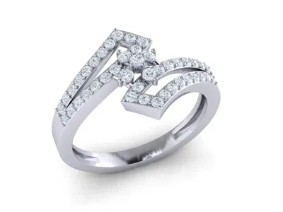 Pre-owned Jewelwesell Natural 2carat Round Cut Diamond Ladies Bridal Fancy Engagement Ring 10k Gold