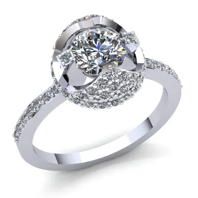 Pre-owned Jewelwesell Natural 2ct Round Diamond Ladies Vintage Anniversary Engagement Ring 14k Gold